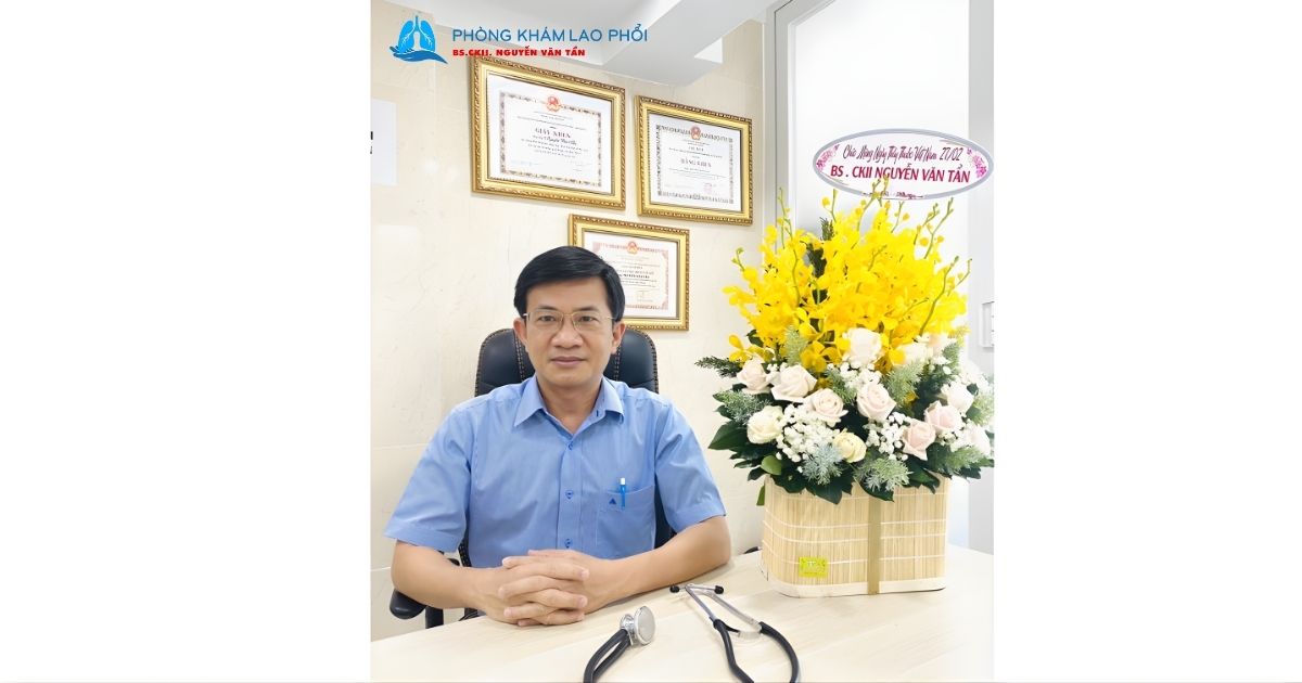 Hình ảnh của BS.CKII Nguyễn Văn Tẩn chuyên điều trị các bệnh lao phổi