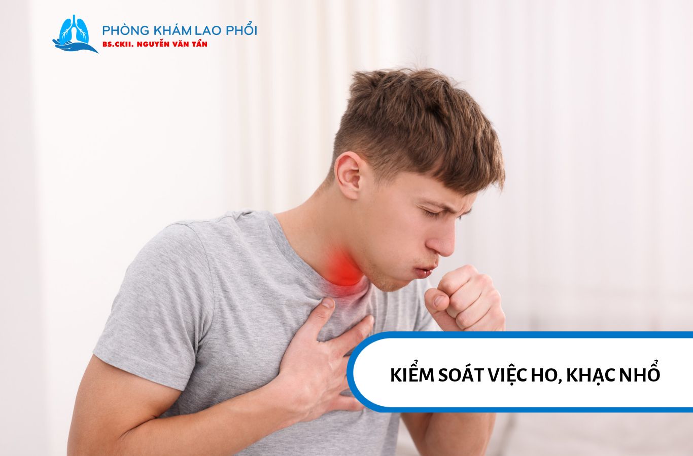 Đeo khẩu trang giúp hạn chế hít phải các hạt chứa vi khuẩn lao khi tiếp xúc gần người bệnh