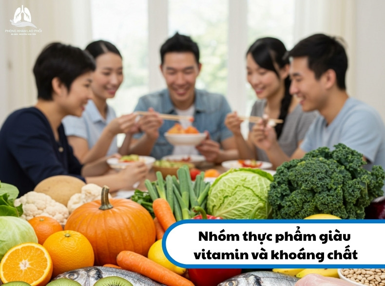 Thực phẩm nhiều vitamin và khoáng chất tốt cho người bệnh lao phổi