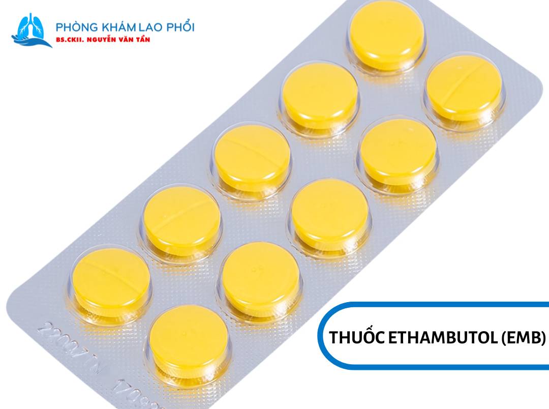Ethambutol (EMB) là thuốc có tác làm chậm sự phát triển của vi khuẩn lao 