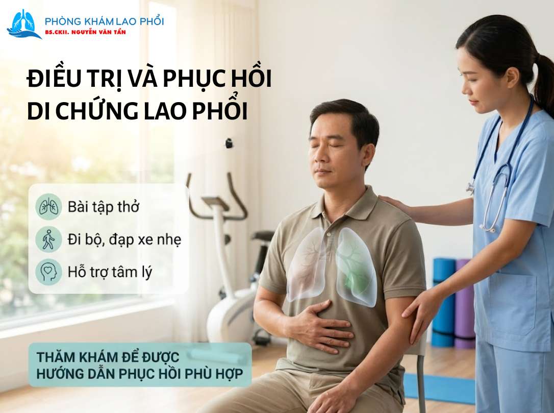 Di chứng lao phổi hoàn toàn có thể được cải thiện nếu phát hiện sớm và can thiệp đúng hướng