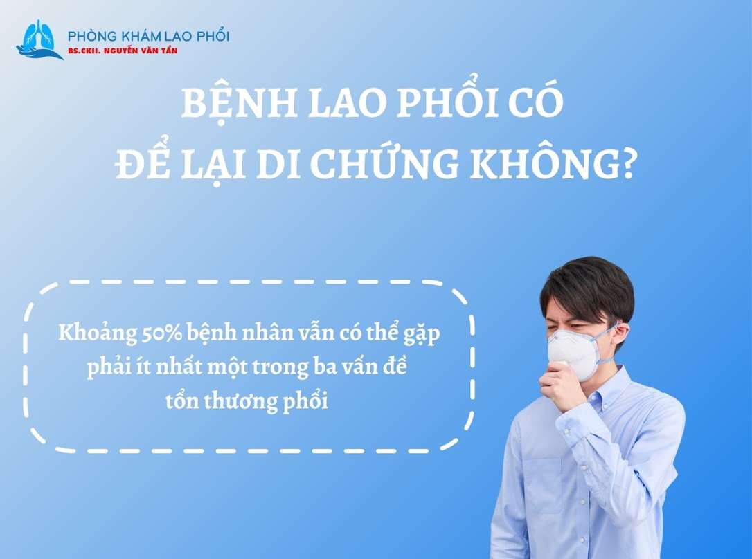 Bệnh lao phổi có thể để lại di chứng nghiêm trọng
