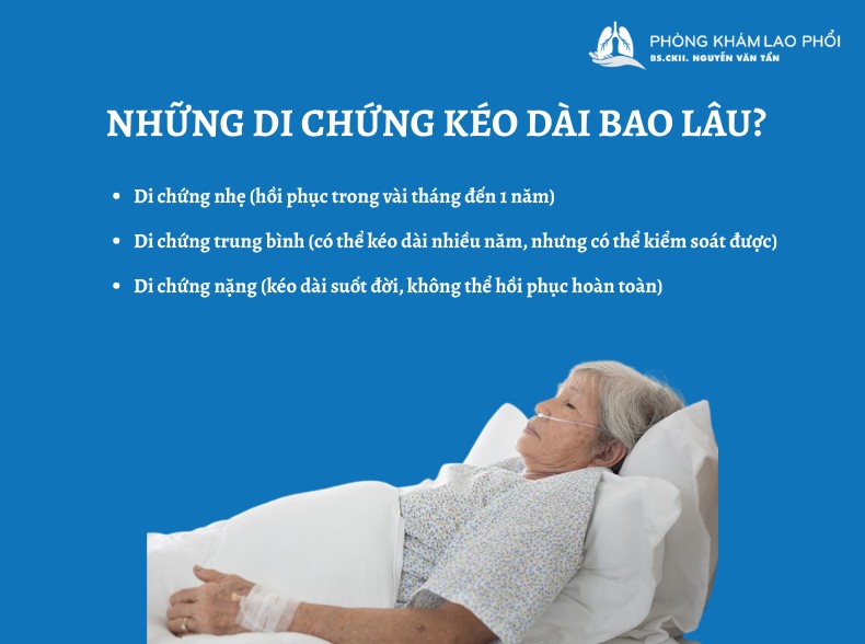 Thời gian hồi phục di chứng tùy vào tình trạng bệnh