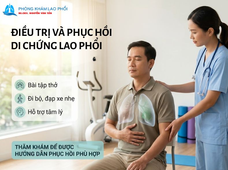 Di chứng lao phổi hoàn toàn có thể được cải thiện nếu phát hiện sớm và can thiệp đúng hướng