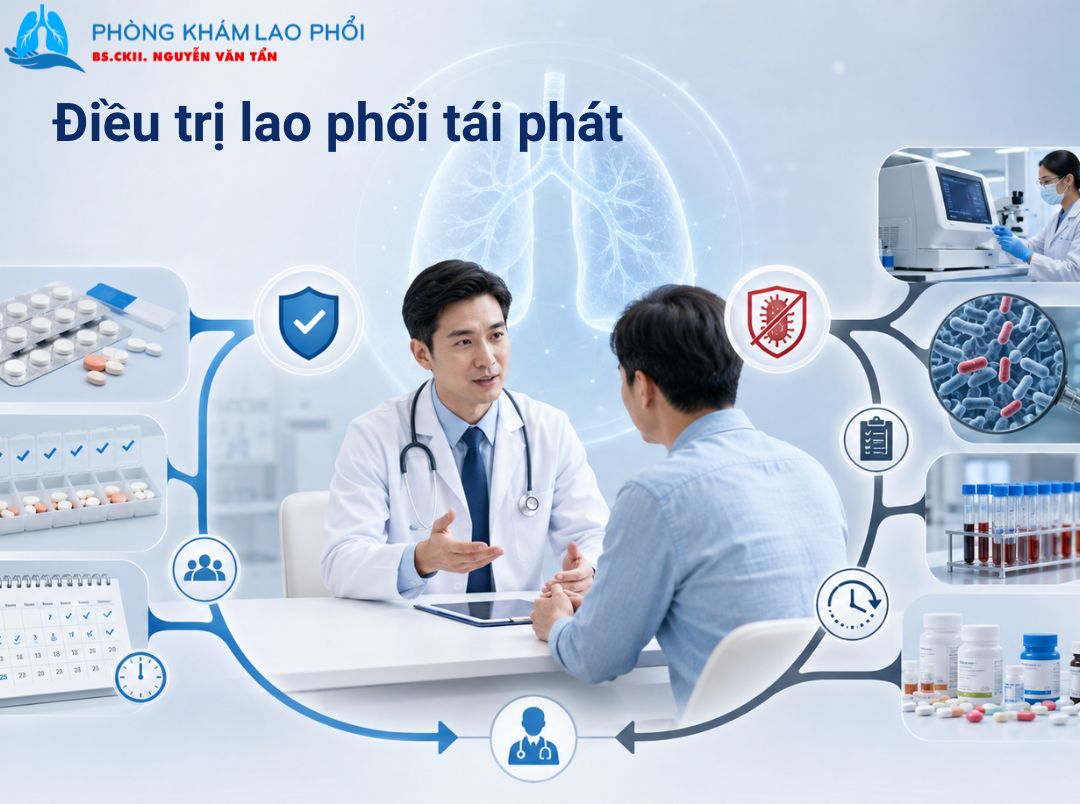 Nếu chưa kháng thuốc, bệnh nhân điều trị theo phác đồ chuẩn