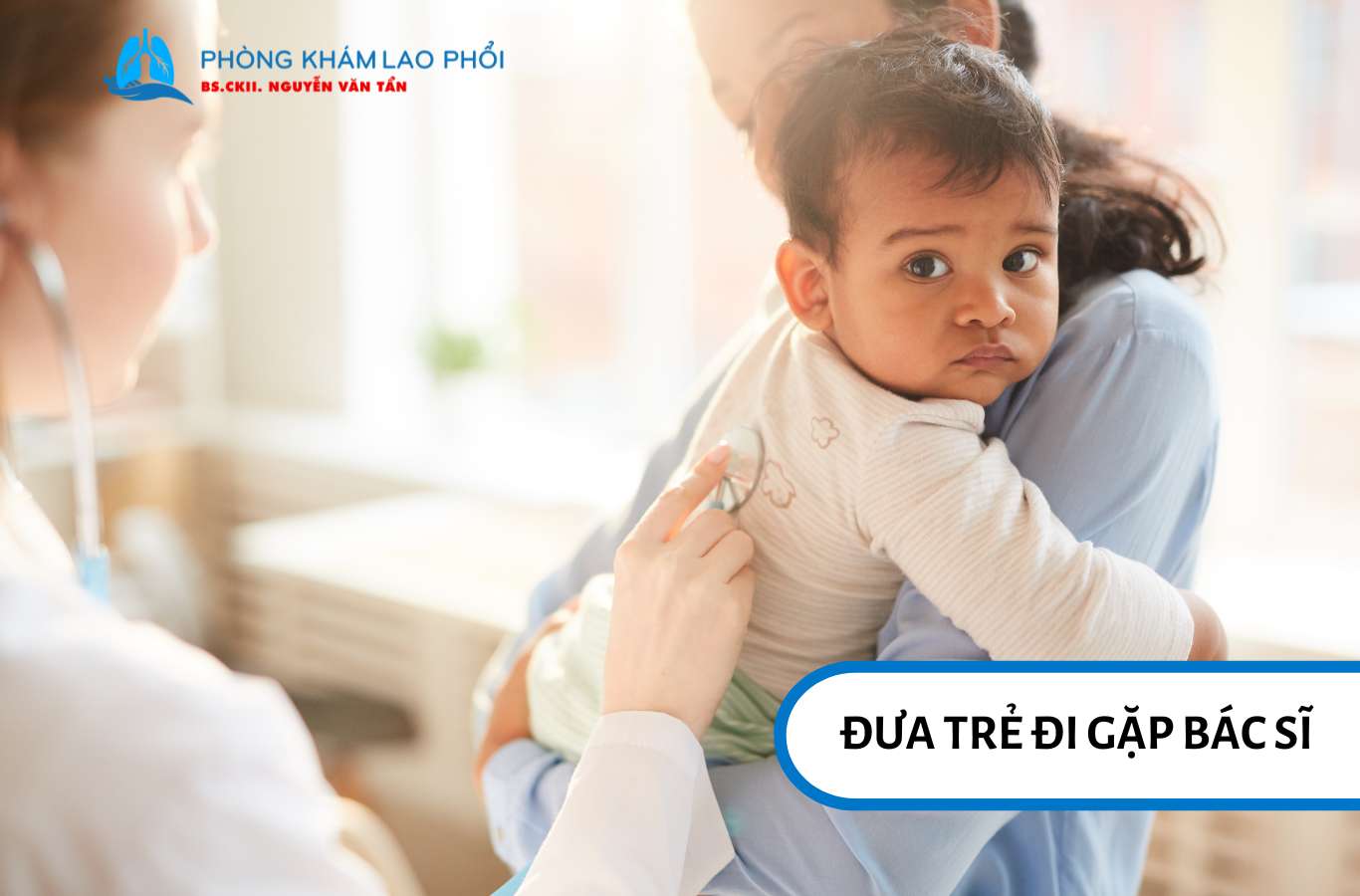 Đưa trẻ đi gặp bác sĩ khi hạch lao nách ở trẻ sưng kéo dài trên 2 tuần
