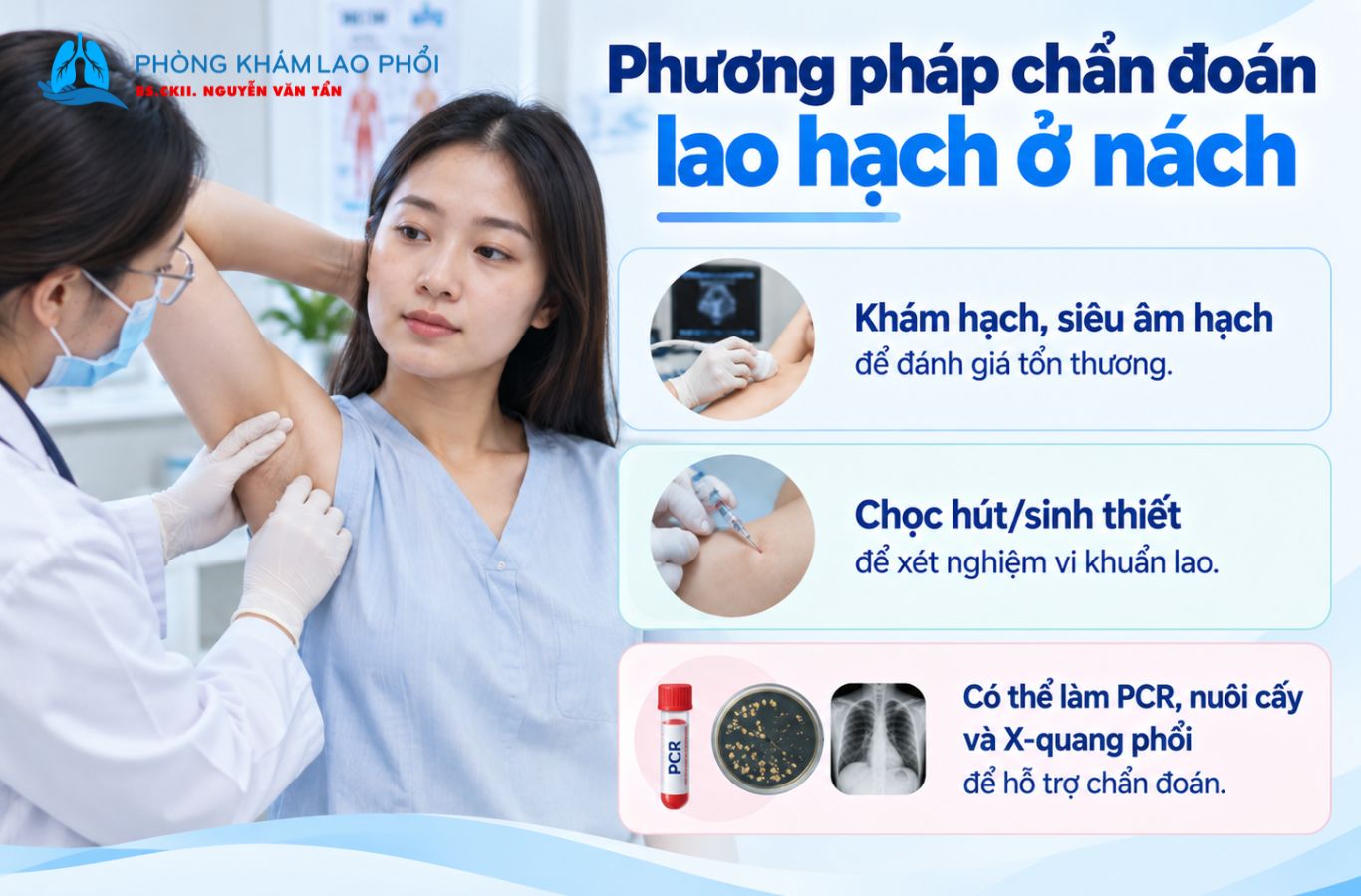 Cách chẩn đoán lao hạch ở nách