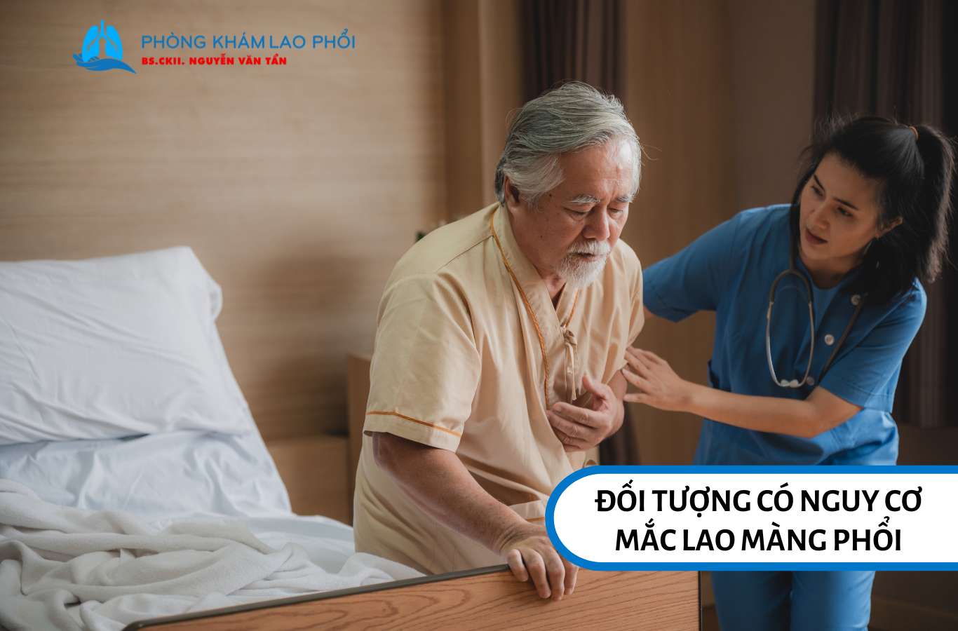 Người cao tuổi là những đối tượng có nguy cơ cao mắc bệnh lao màng phổi
