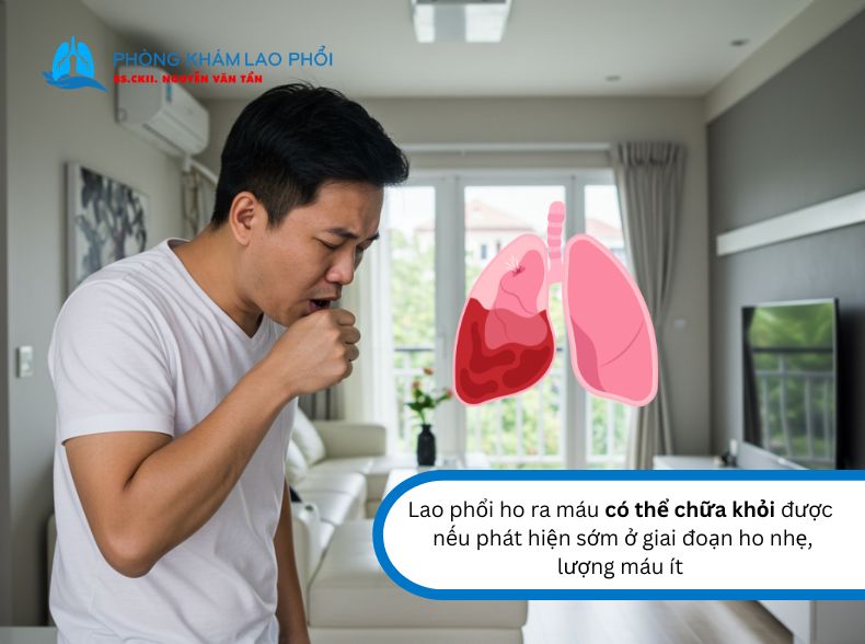 Lao phổi ho ra máu có thể chữa khỏi nếu ở giai đoạn nhẹ