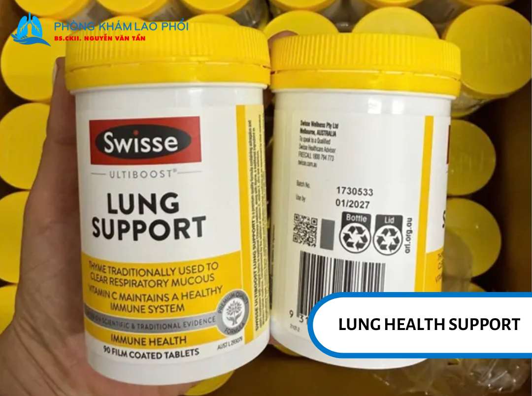 Lung Health Support là nhóm các thực phẩm chức năng và vi chất dinh dưỡng