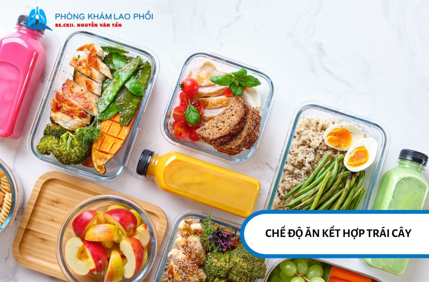 Chế độ ăn cân đối cần có protein, tinh bột phức hợp, chất béo lành mạnh và trái cây tươi