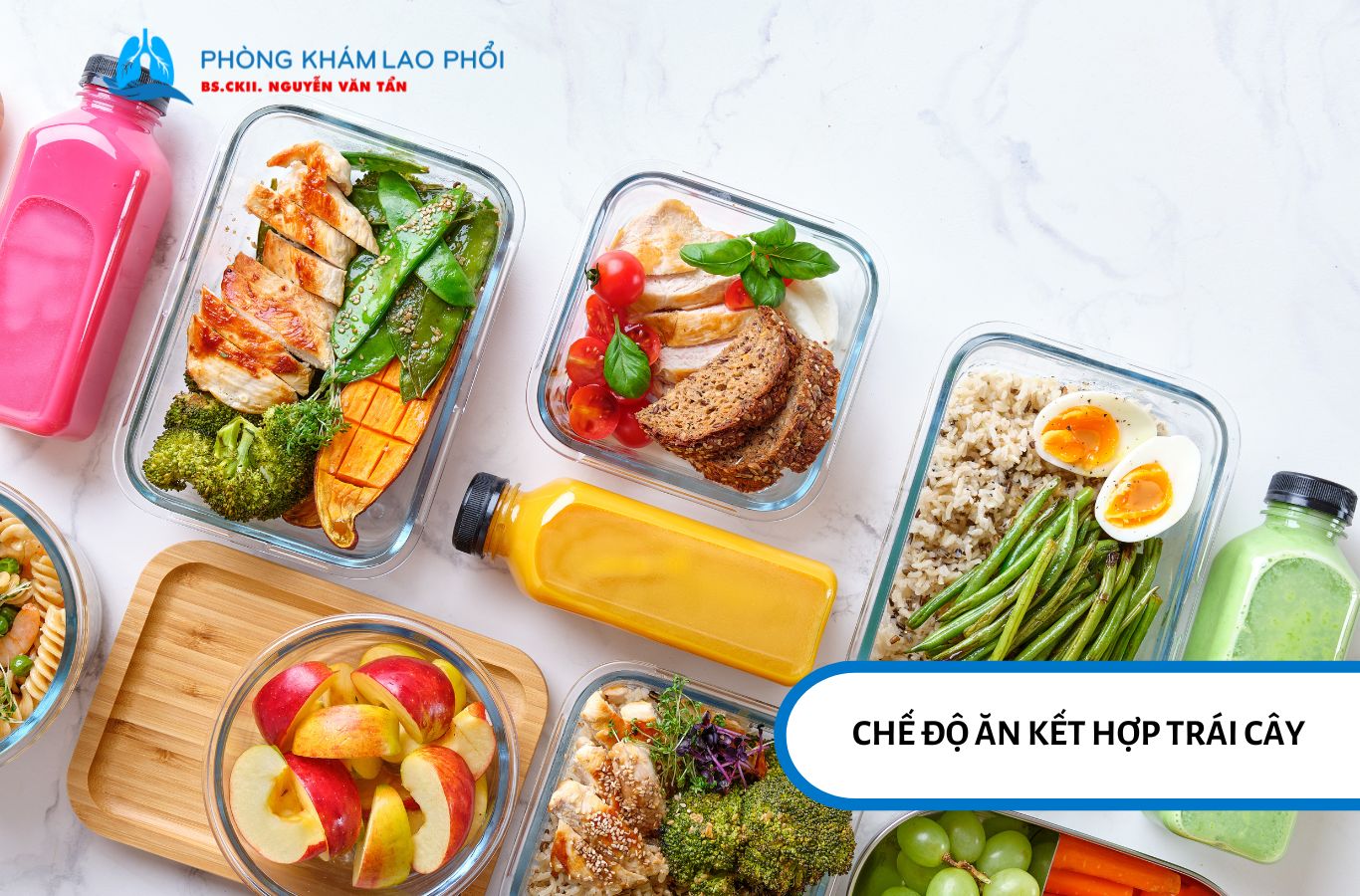 Chế độ ăn cân đối cần có protein, tinh bột phức hợp, chất béo lành mạnh và trái cây tươi