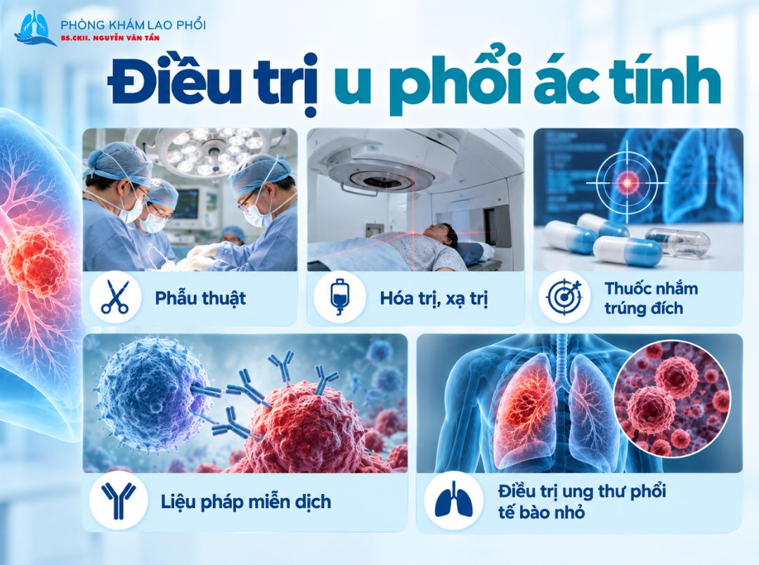 Người bệnh có thể được điều trị bằng phẫu thuật, hóa trị, xạ trị hoặc thuốc