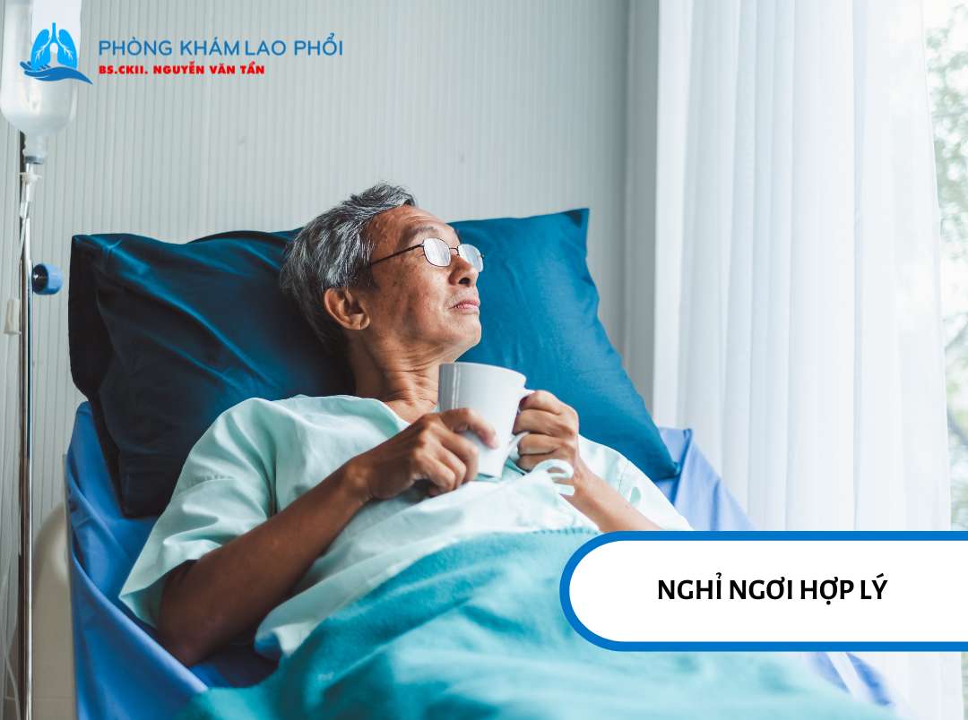 Người bệnh nên nghỉ ngơi hợp lý