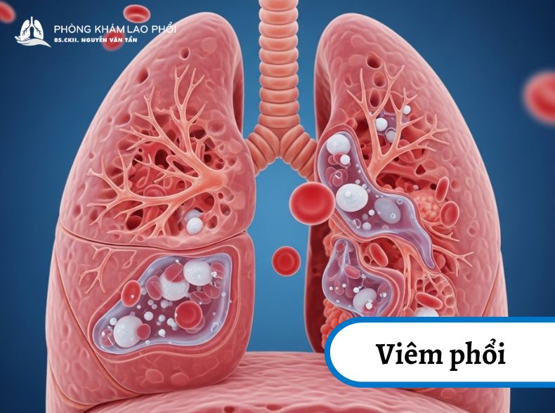 Viêm phổi là tình trạng phổi bị nhiễm trùng và sưng lên