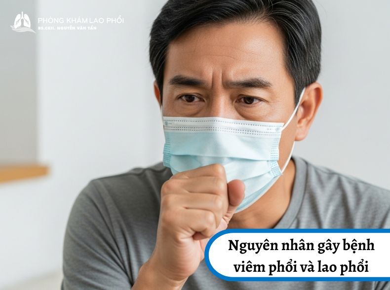 Nguyên nhân gây bệnh của viêm phổi và lao phổi là hoàn toàn khác nhau