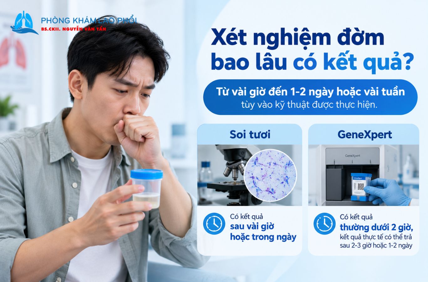 GeneXpert là xét nghiệm nhanh, có thể phát hiện vi khuẩn lao và dấu hiệu kháng thuốc