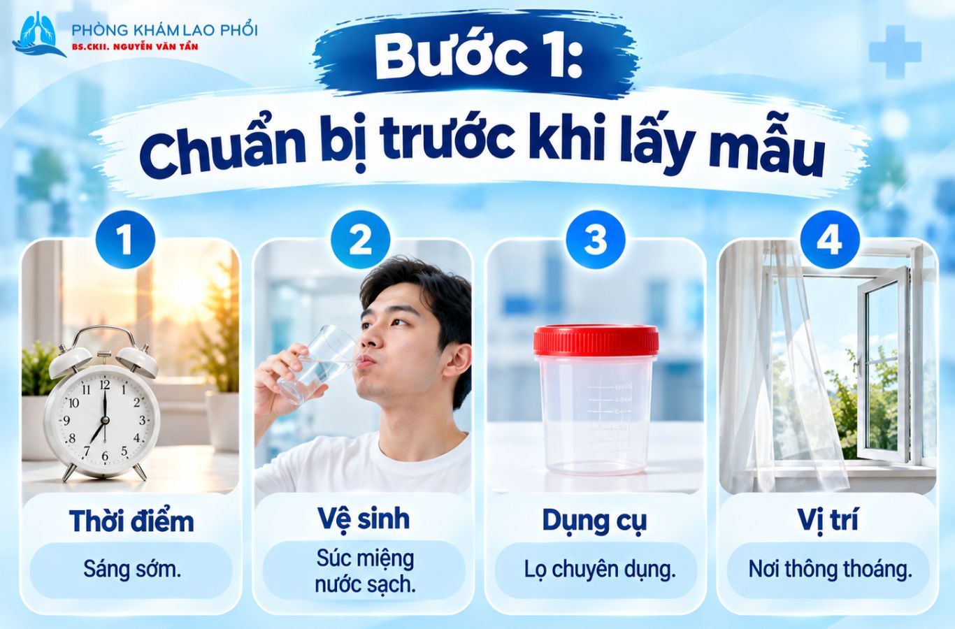 Chuẩn bị đúng cách giúp bảo đảm chất lượng bệnh phẩm