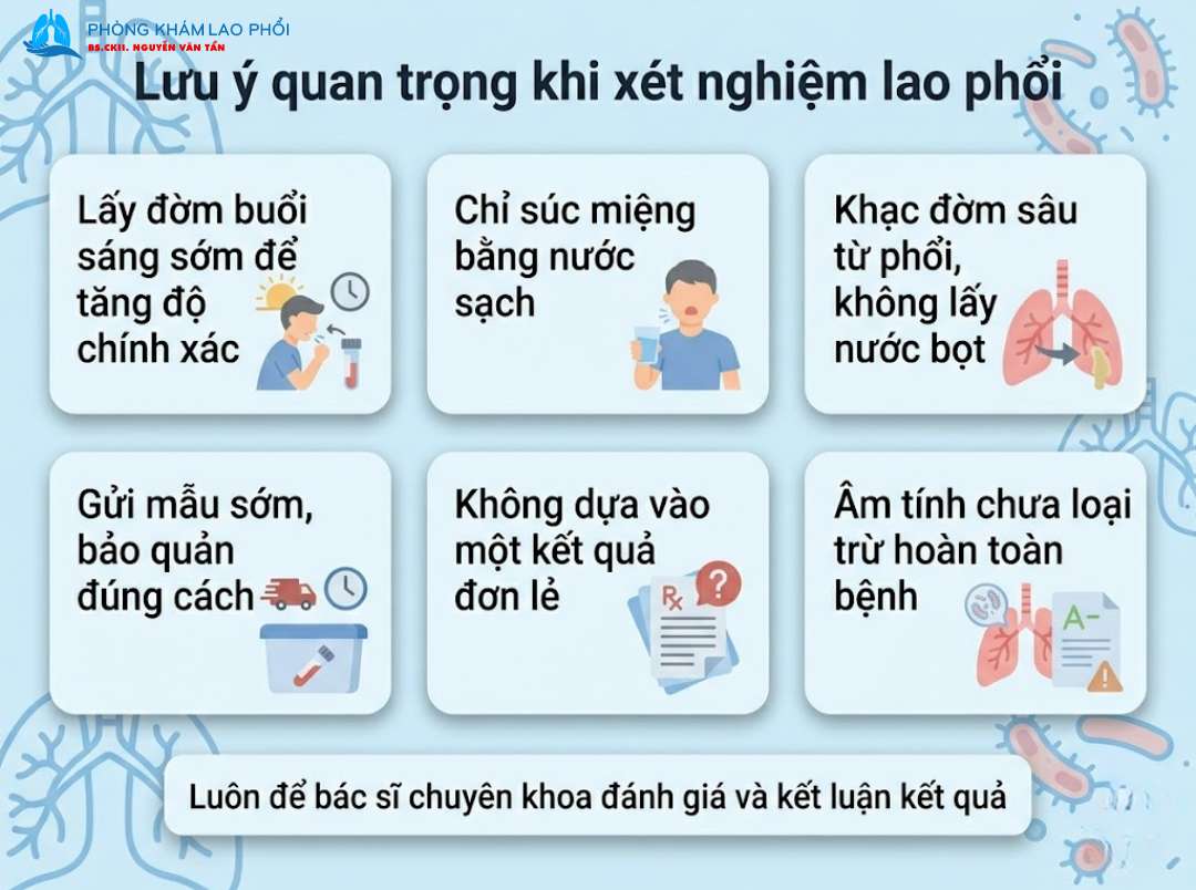 Lấy mẫu đờm đúng cách và kết hợp nhiều xét nghiệm giúp chẩn đoán lao chính xác hơn
