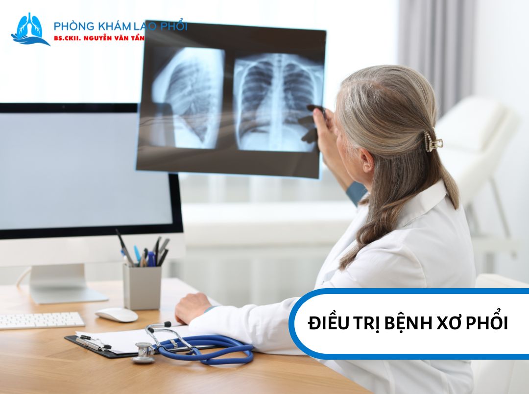 Điều trị xơ phổi nhằm làm chậm tiến triển, giảm triệu chứng và duy trì chức năng phổi