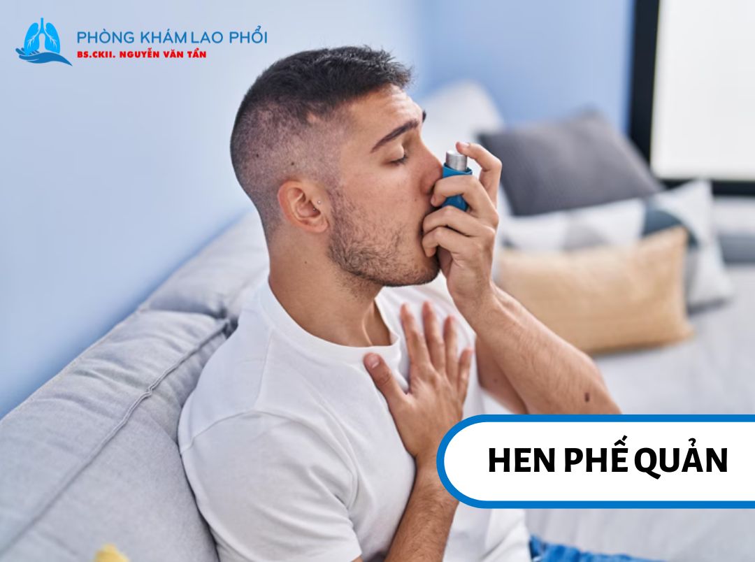 Đường thở bị viêm và thu hẹp trong cơn hen phế quản
