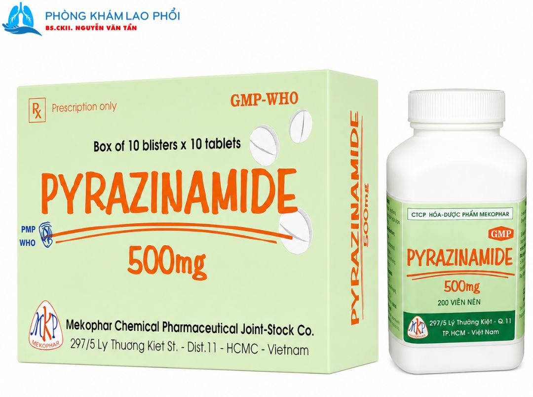 Thuốc Pyrazinamide có thể gây chán ăn, đau bụng, buồn nôn