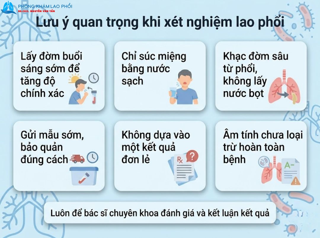 Lấy mẫu đờm đúng cách và kết hợp nhiều xét nghiệm giúp chẩn đoán lao chính xác hơn